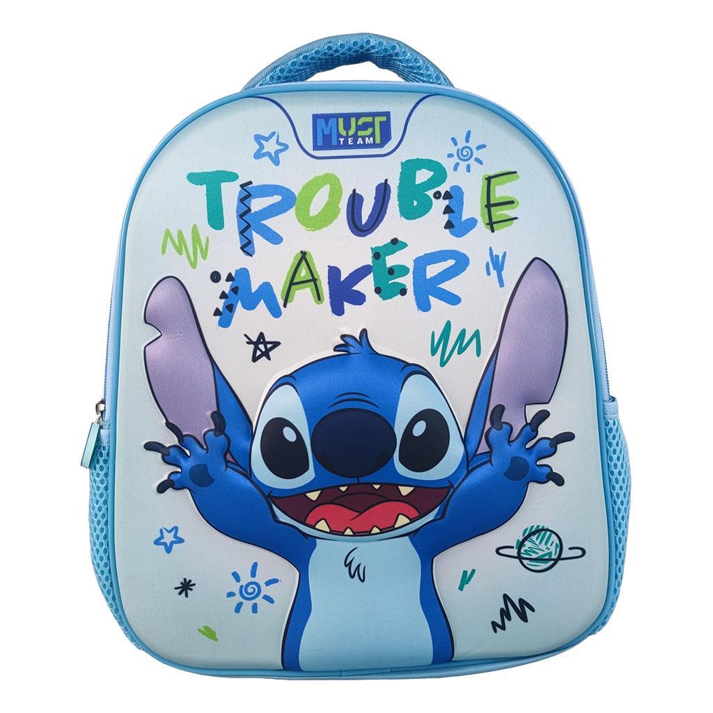68848 ΤΣΑΝΤΑ ΠΛΑΤΗΣ ΝΗΠΙΟΥ DISNEY "STITCH TROUBLE MAKER" 3D EVA 1 ΘΗΚΗ MUST - Image 1