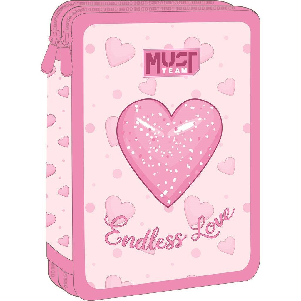 70490 ΣΧΟΛΙΚΗ ΚΑΣΕΤΙΝΑ ΔΙΠΛΗ ΓΕΜΑΤΗ COMPACT "ENDLESS LOVE" MUST TEAM - Image 1