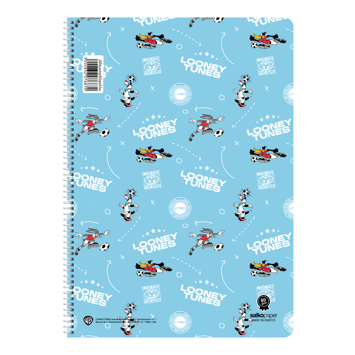 70556 ΤΕΤΡΑΔΙΟ ΣΠΙΡΑΛ "LOONEY TUNES V.2" 21x29/240ΣΕΛ-4 ΘΕΜΑΤΑ (ΣΥΣΚ-6ΤΕΜ) - Image 1