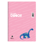 ΤΕΤΡΑΔΙΟ ΣΠΙΡΑΛ "DINO"  17x25/240ΣΕΛ-4 ΘΕΜΑΤΑ (ΣΥΣ-6ΤΕΜ)