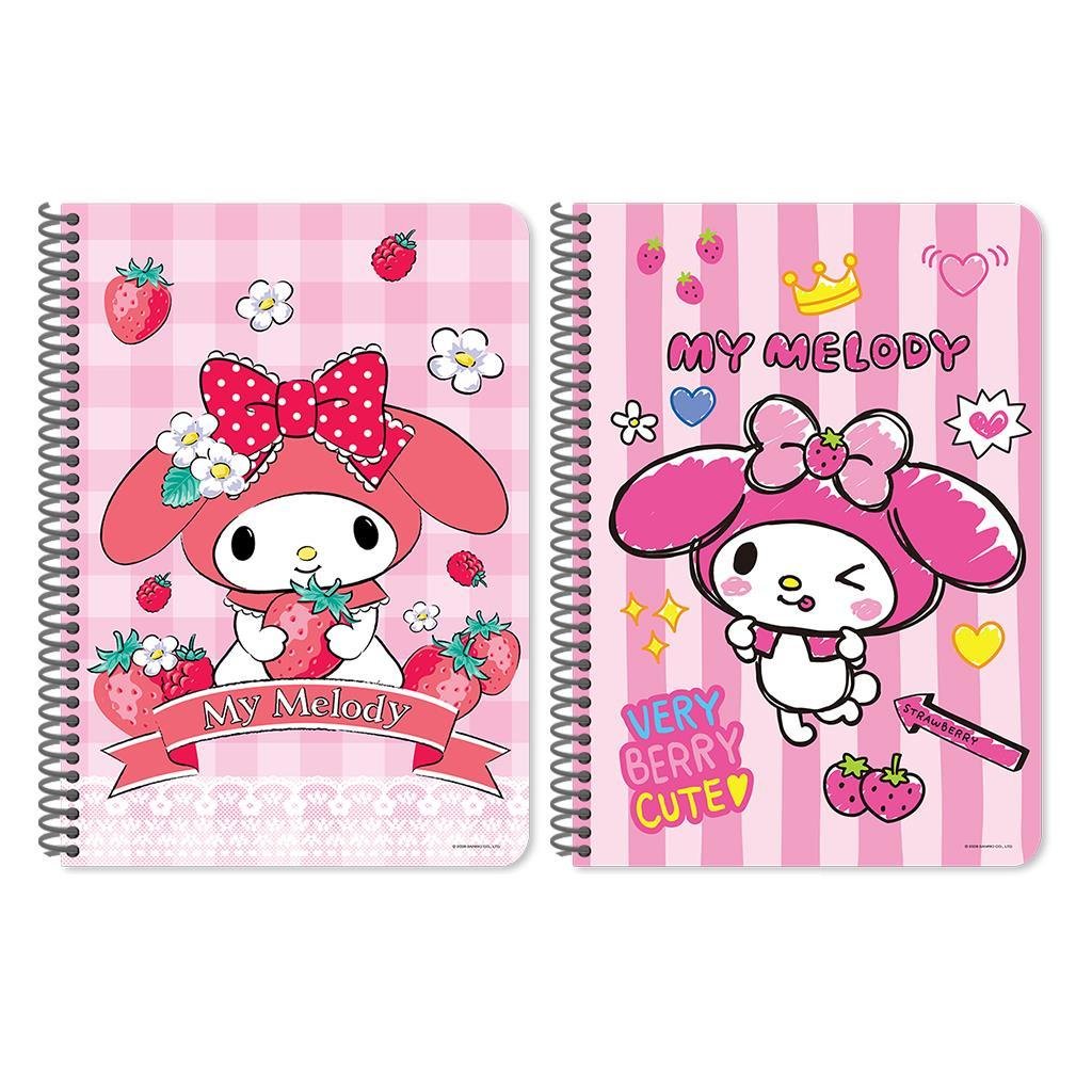 ΤΕΤΡΑΔΙO ΣΠΙΡΑΛ "MY MELODY" 17x25/60 ΦΥΛΛΑ 2 ΘΕΜΑΤΩΝ ΣΕ 2 ΣΧΕΔΙΑ