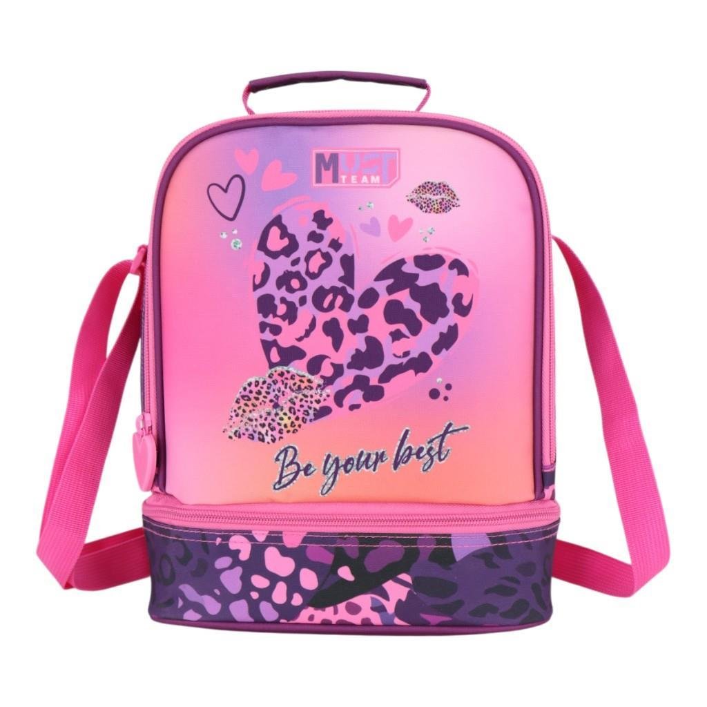 ΤΣΑΝΤΑΚΙ ΦΑΓΗΤΟΥ ΙΣΟΘΕΡΜΙΚΟ "YUMMY HEART PRINT" 2 ΘΗΚΕΣ MUST TEAM