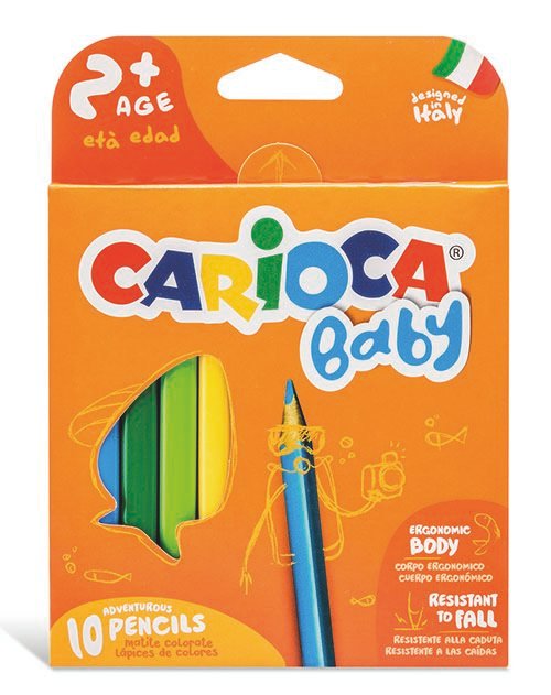 70890 ΞΥΛΟΜΠΟΓΙΕΣ BABY 10ΧΡΩΜ CARIOCA 42819 - Image 1