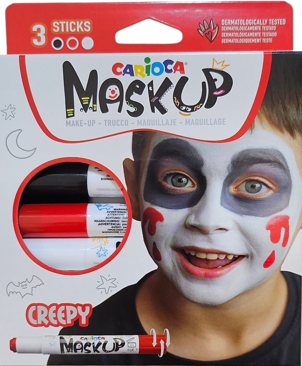 70894 ΧΡΩΜΑΤΑ ΠΡΟΣΩΠΟΥ MASK UP CREEPY CARIOCA SET 3 ΧΡΩΜΑΤΑ - Image 1