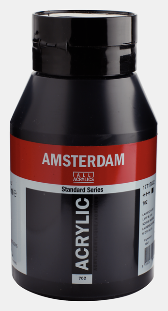 06025 ΑΚΡΥΛΙΚΟ AMSTERDAM 1L No.702 Lamp Black - Image 1