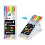 ΣΕΤ ΜΑΡΚΑΔΟΡΟΙ ΤΡΙΓΩΝΟΙ 6ΤΕΜ ΝΕΟΝ TRIPLUS FINELINER STAEDTLER 334-SB6CS3