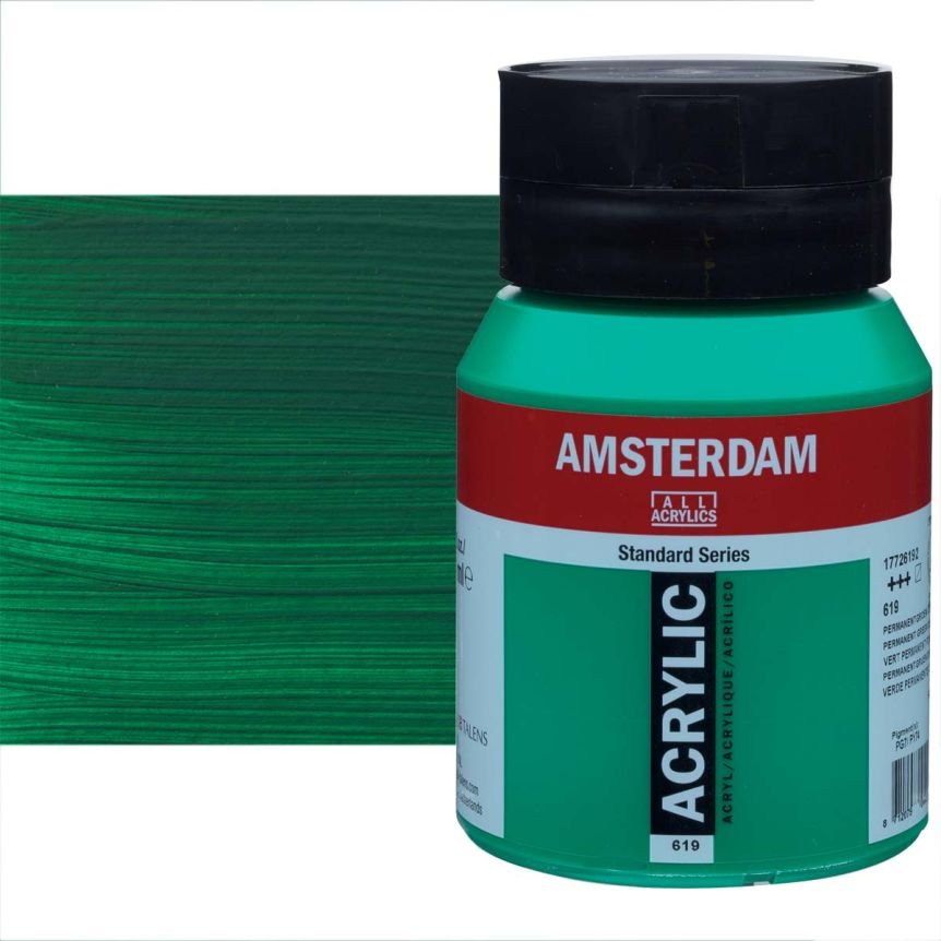 ΑΚΡΥΛΙΚΟ AMSTERDAM 500ml No.619 Permanent Green Deep
