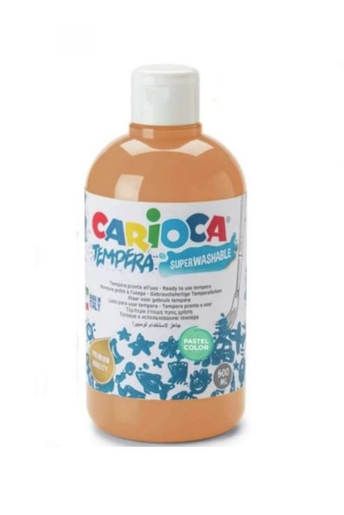 62071 ΤΕΜΠΕΡΕΣ 500ml ΠΑΣΤΕΛ ΠΟΡΤΟΚΑΛΙ CARIOCA - Image 1