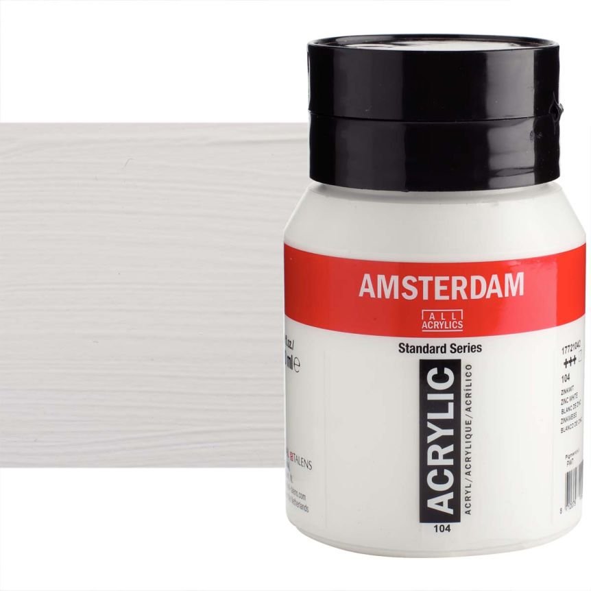 64836 ΑΚΡΥΛΙΚΟ AMSTERDAM 500ml No.104 Zinc White - Image 1