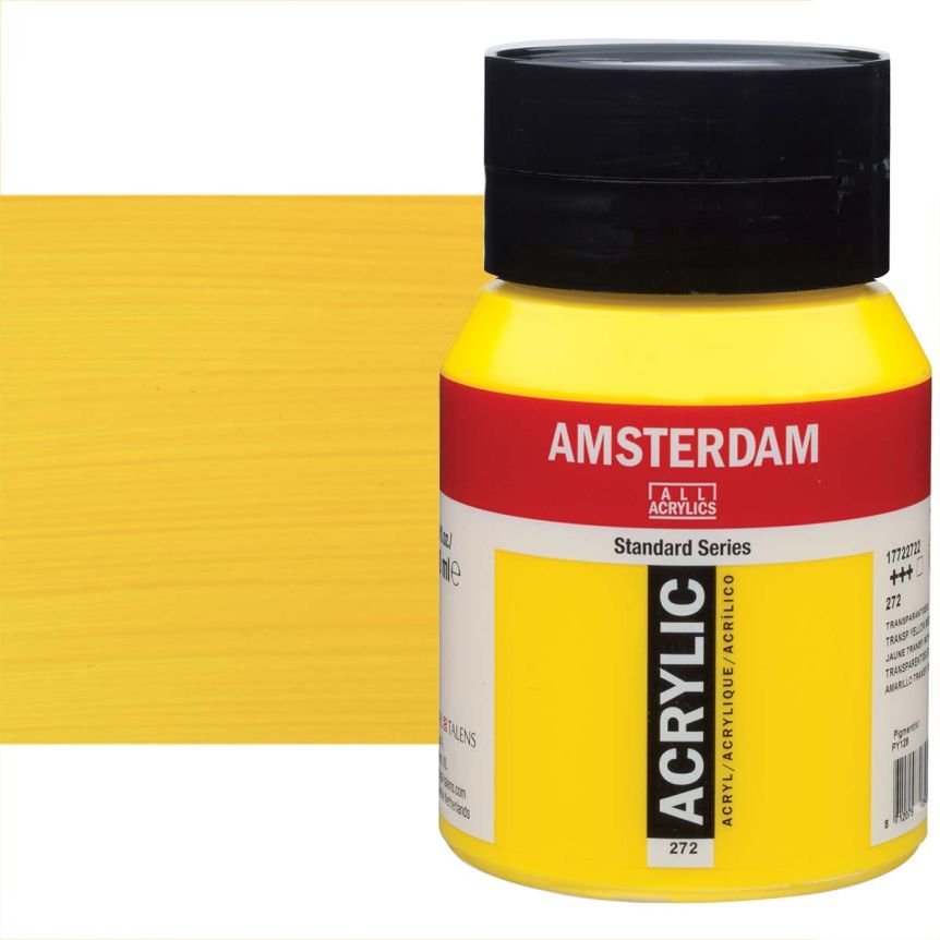 ΑΚΡΥΛΙΚΟ AMSTERDAM 500ml No.272 Transparent Yellow Medium