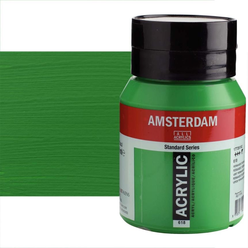 ΑΚΡΥΛΙΚΟ AMSTERDAM 500ml No.618 Permanent Green Light