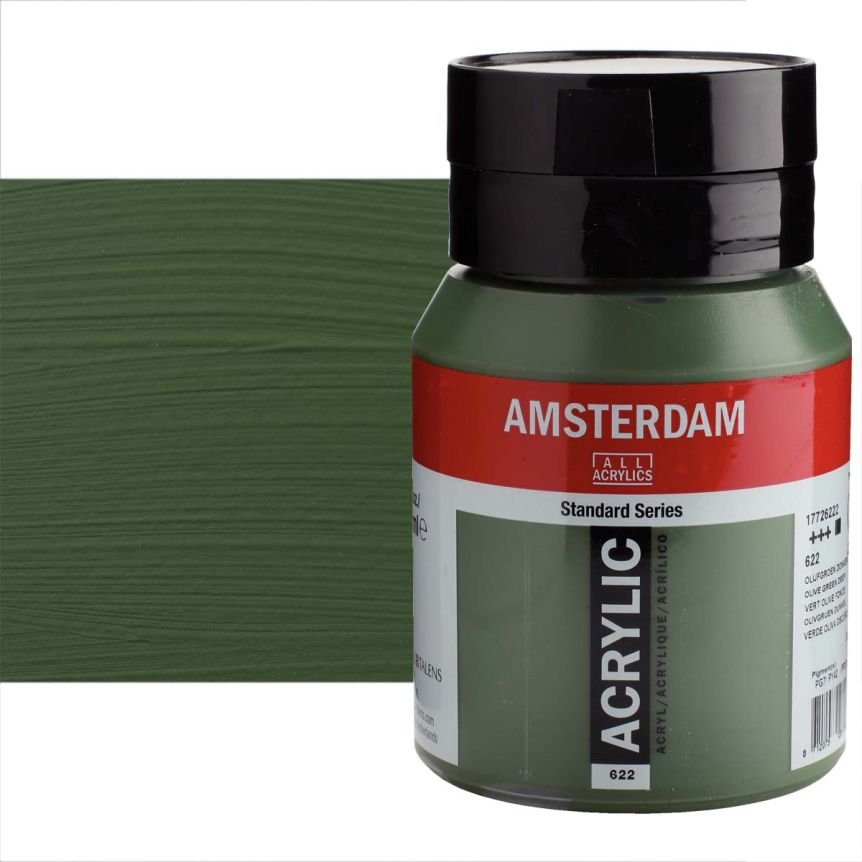 ΑΚΡΥΛΙΚΟ AMSTERDAM 500ml No.622 Olive Green Deep
