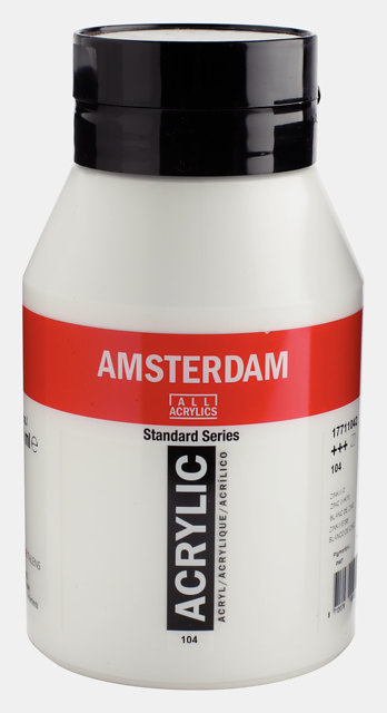64899 ΑΚΡΥΛΙΚΟ AMSTERDAM 1L No.104 Zinc White - Image 1