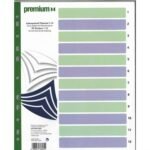 ΔΙΑΧΩΡΙΣΤΙΚΑ ΠΛΑΣΤΙΚΑ 1-12 Α4 ΜΕ ΑΡΙΘΜΗΤΙΚΗ ΘΕΜΑΤΟΠΟΙΗΣΗ