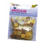 ΨΗΦΙΔΕΣ  ΜΩΣΑΪΚΑ ΠΛΑΚΑΚΙΑ GLITTER MIX, 45G, 10X10MM, 190 ΤΕΜΑΧΙΑ, ΚΑΦΕ
