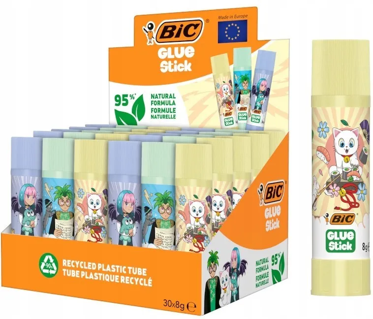 70770 ΚΟΛΛΑ GLUE STICK PASTEL BIC 8g (ΣΥΣΚ-30ΤΕΜ) - Image 1