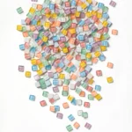 ΨΗΦΙΔΕΣ ΜΩΣΑΪΚΑ ΠΛΑΚΑΚΙΑ 10x10mm 240g 300ΤΕΜ PASTEL ΧΡΩΜΑΤΑ - Image 2