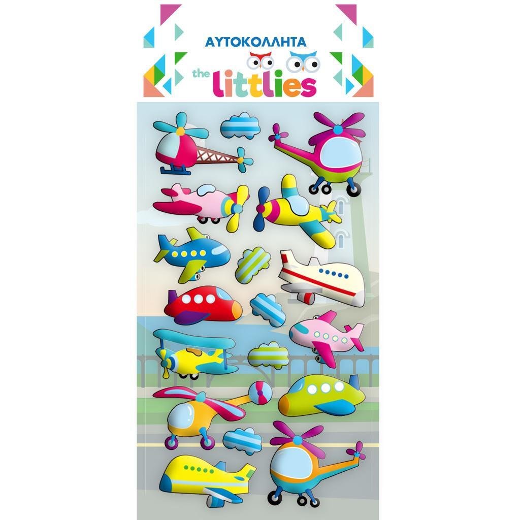 70978 ΑΥΤΟΚΟΛΛΗΤΑ 10x22EK ΟΧΗΜΑΤΑ THE LITTLIES - Image 1