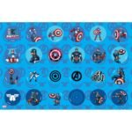 ΜΠΛΟΚ ΖΩΓΡΑΦΙΚΗΣ "CAPTAIN AMERICA" 23x33cm 40 ΦΥΛΛΑ ΑΥΤΟΚΟΛΛΗΤΑ-ΣΤΕΝΣΙΛ- 2ΣΕΛ ΧΡΩΜ/ΣΜΟΥ ΣΕ 2 ΣΧΕΔΙΑ - Image 3