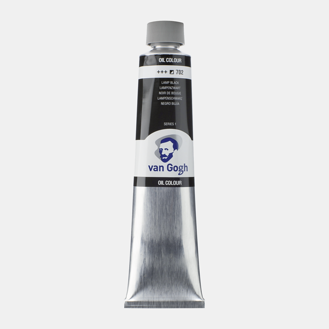 71050 ΛΑΔΙΑ VAN GOGH S1 200ml No.702 Lamp Black - Image 1