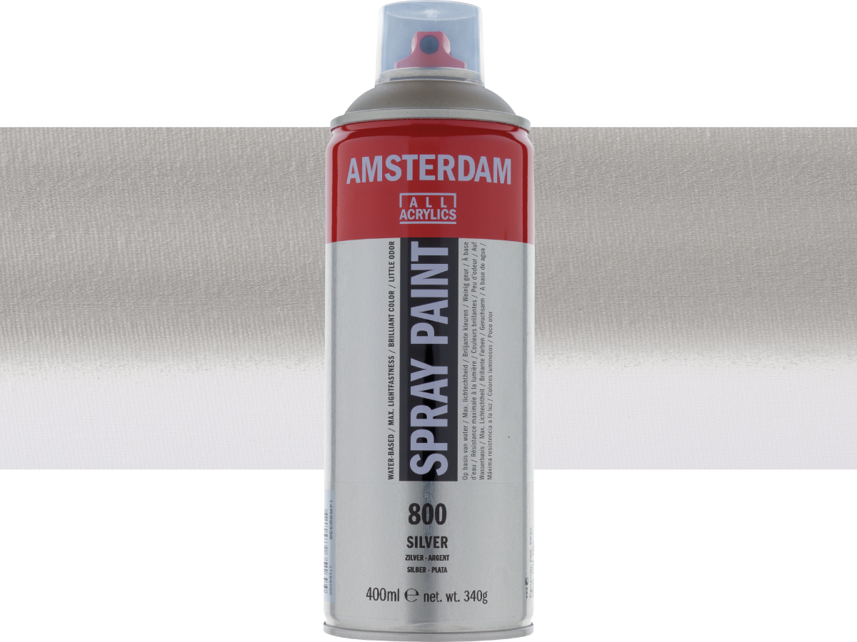 09136 ΣΠΡΕΪ ΑΚΡΥΛΙΚΟ AMSTERDAM 400ml 800 Silver - Image 1