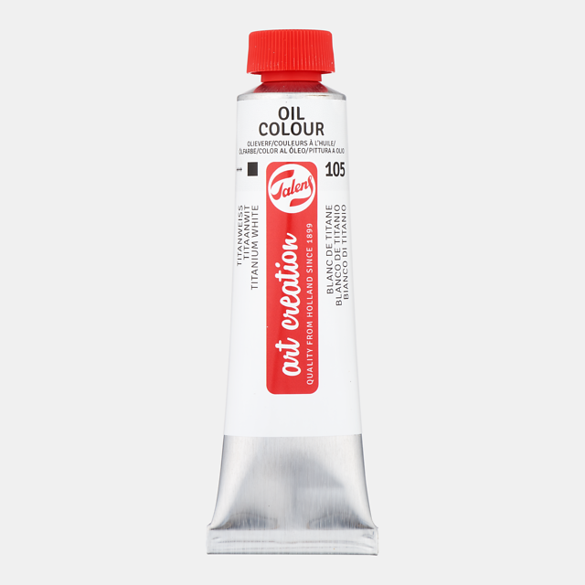 18045 ΛΑΔΙΑ ART CREATION 40ml No.105 Titanium White - Image 1
