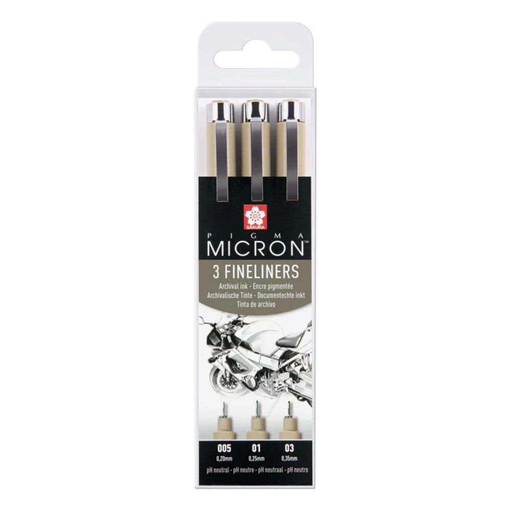 ΣΕΤ ΜΑΡΚΑΔΟΡOI SAKURA PIGMA MICRON 3ΤΕΜ (005-01-03)