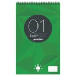 ΜΠΛΟΚ ΣΠΙΡΑΛ EASY NOTE ΛΕΥΚΟ Νo.1 8x13 50 ΦΥΛΛΑ 60GSM (ΣΥΣΚ-20ΤΕΜ)