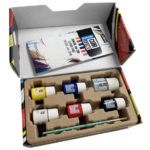 ΣΕΤ ΧΡΩΜΑΤΑ ΓΙΑ ΔΕΡΜΑ 5x20ml + Primer και πινέλο SETACOLOR LEATHER  PEBEO - Image 2