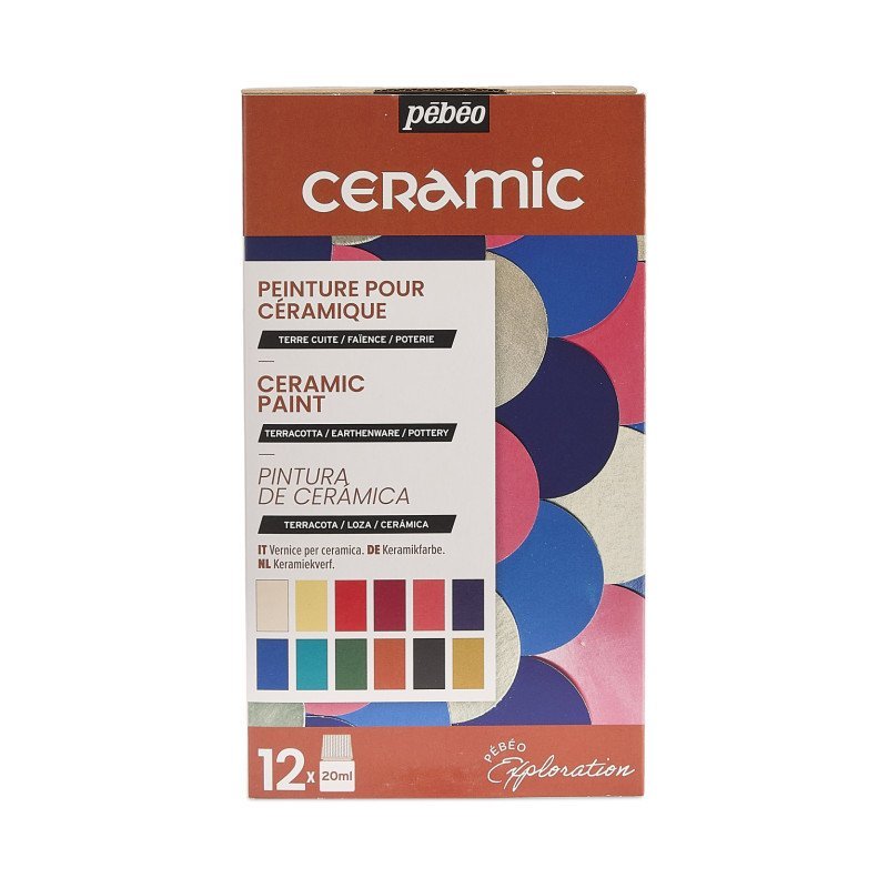 64535 ΣΕΤ ΧΡΩΜΑΤΑ ΓΙΑ ΚΕΡΑΜΙΚΑ 12x20ml PEBEO CERAMIC - Image 1