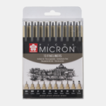 ΣΕΤ ΜΑΡΚΑΔΟΡΟΙ SAKURA PIGMA MICRON 10 ΜΕΓΕΘΗ BLACK
