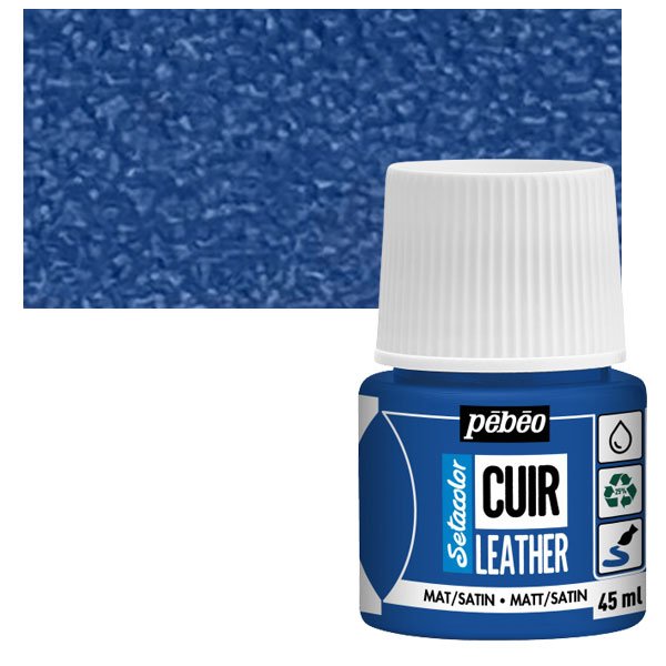 65690 ΧΡΩΜΑ ΓΙΑ ΔΕΡΜΑΤΑ Ultramarine Blue SETACOLOR LEATHER 45ml - Image 1
