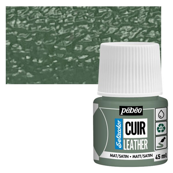 65692 ΧΡΩΜΑ ΓΙΑ ΔΕΡΜΑΤΑ Matcha Green SETACOLOR LEATHER 45ml - Image 1