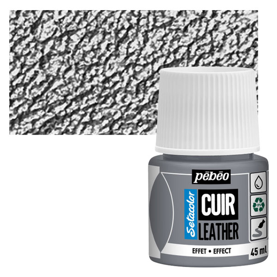 ΧΡΩΜΑ ΓΙΑ ΔΕΡΜΑΤΑ Metal Silver SETACOLOR LEATHER 45ml