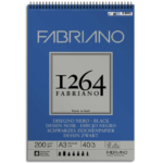 ΜΠΛΟΚ ΣΠΙΡΑΛ  A3 1264 200GR BLACK  ΖΩΓΡΑΦΙΚΗΣ -40 ΦΥΛΛΑ FABRIANO