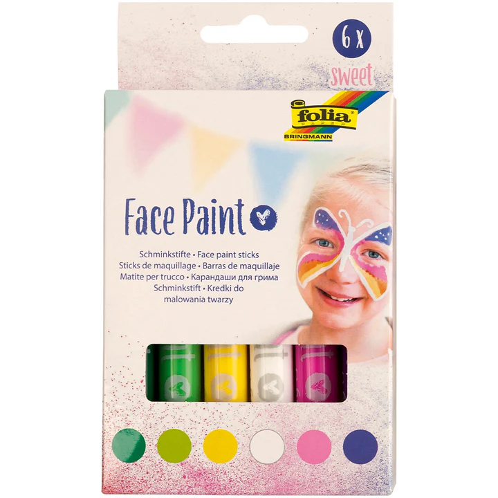 ΣΕΤ ΖΩΓΡΑΦΙΚΗΣ ΠΡΟΣΩΠΟΥ FACE PAINTING KIT 1 6 ΧΡΩΜΑΤΑ