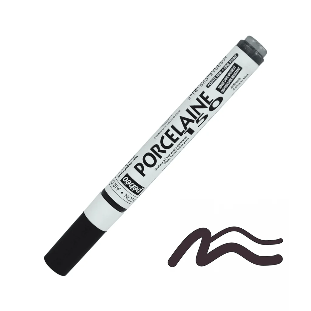 69759 ΜΑΡΚΑΔΟΡΟΣ ΠΟΡΣΕΛΑΝΗΣ ΜΕ ΒΑΣΗ ΤΟ ΝΕΡΟ Anthracite Black 0,7mm PORCELAIN 150 - Image 1