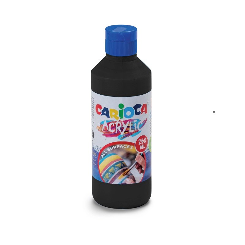 69843 ΑΚΡΥΛΙΚΑ CARIOCA 250ML BLACK - Image 1