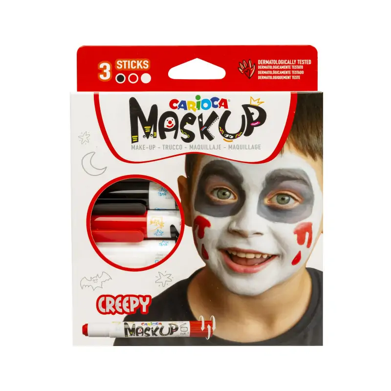 70894 ΧΡΩΜΑΤΑ ΠΡΟΣΩΠΟΥ MASK UP CREEPY CARIOCA ΣΕΤ 3 ΧΡΩΜΑΤΑ - Image 1