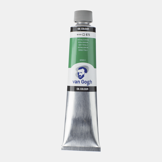 71086 ΛΑΔΙΑ VAN GOGH S1 200ML No. 675 Phthalo Green - Image 1