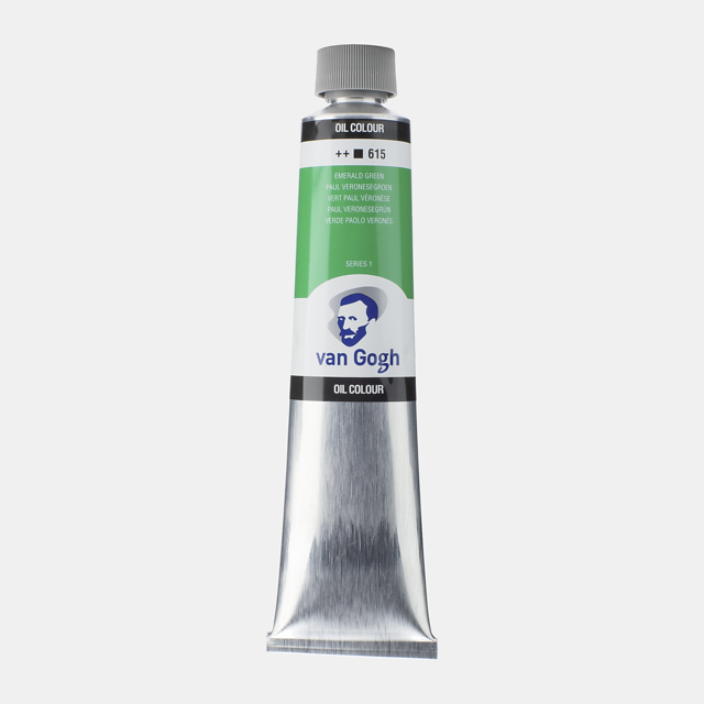 71087 ΛΑΔΙΑ VAN GOGH S1 200ML No. 615 Emerald Green - Image 1