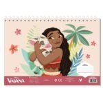 ΜΠΛΟΚ ΖΩΓΡΑΦΙΚΗΣ "VAIANA" 23x33cm 40 ΦΥΛΛΑ ΑΥΤΟΚΟΛΛΗΤΑ-ΣΤΕΝΣΙΛ- 2ΣΕΛ ΧΡΩΜ/ΣΜΟΥ ΣΕ 2 ΣΧΕΔΙΑ - Image 2