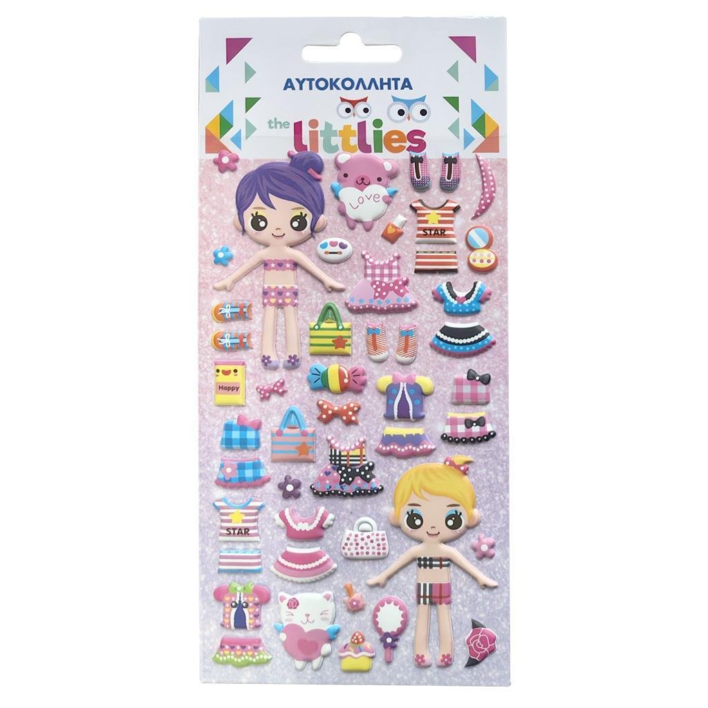 71245 ΑΥΤΟΚΟΛΛΗΤΑ GIRLY 10x22cm THE LITTLIES - Image 1