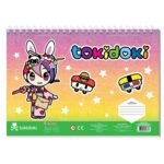 ΜΠΛΟΚ ΖΩΓΡΑΦΙΚΗΣ “TOKIDOKI” 23x33cm 40 ΦΥΛΛΑ ΑΥΤΟΚΟΛΛΗΤΑ-ΣΤΕΝΣΙΛ- 2ΣΕΛ ΧΡΩΜ/ΣΜΟΥ ΣΕ 2 ΣΧΕΔΙΑ - Image 2