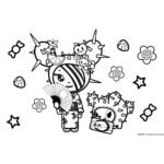 ΜΠΛΟΚ ΖΩΓΡΑΦΙΚΗΣ “TOKIDOKI” 23x33cm 40 ΦΥΛΛΑ ΑΥΤΟΚΟΛΛΗΤΑ-ΣΤΕΝΣΙΛ- 2ΣΕΛ ΧΡΩΜ/ΣΜΟΥ ΣΕ 2 ΣΧΕΔΙΑ - Image 5