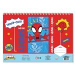 ΜΠΛΟΚ ΖΩΓΡΑΦΙΚΗΣ "SPIDEY" 23x33cm 40 ΦΥΛΛΑ ΑΥΤΟΚΟΛΛΗΤΑ-ΣΤΕΝΣΙΛ- 2ΣΕΛ ΧΡΩΜ/ΣΜΟΥ ΣΕ 2 ΣΧΕΔΙΑ - Image 2