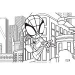 ΜΠΛΟΚ ΖΩΓΡΑΦΙΚΗΣ "SPIDEY" 23x33cm 40 ΦΥΛΛΑ ΑΥΤΟΚΟΛΛΗΤΑ-ΣΤΕΝΣΙΛ- 2ΣΕΛ ΧΡΩΜ/ΣΜΟΥ ΣΕ 2 ΣΧΕΔΙΑ - Image 5