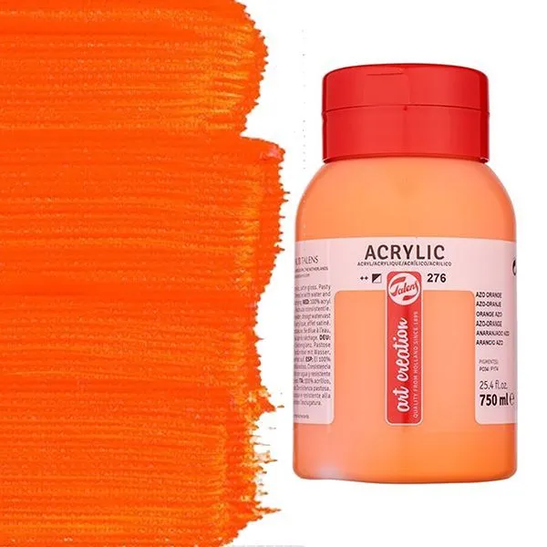 19154 ΑΚΡΥΛΙΚΟ ΧΡΩΜΑ ART CREATION 750ml 276 Azo Orange - Image 1