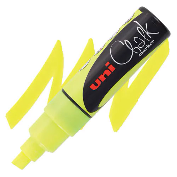 ΜΑΡΚΑΔΟΡΟΣ ΥΓΡΗΣ ΚΙΜΩΛΙΑΣ ΠΛΑΚΕ Fluo Yellow 8.0mm