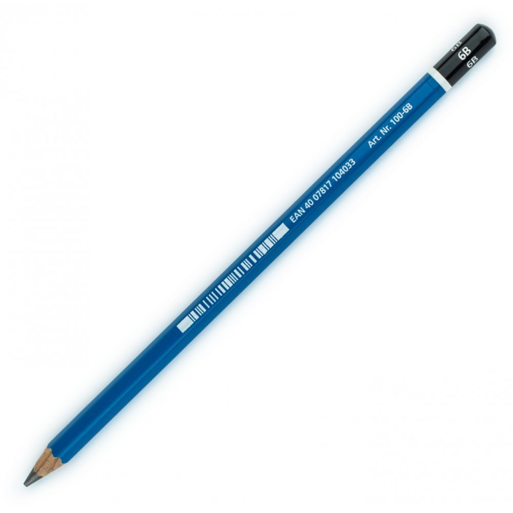 01222 ΜΟΛΥΒΙ ΣΧΕΔΙΟΥ LUMOGRAPH PENCIL 100-6Β STAEDTLER (ΣΥΣΚ-12ΤΕΜ) - Image 1